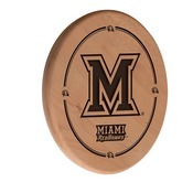 Miami (OH) Laser Engraved Wood Sign by the Holland Bar Stool Co., WSgnLNatMia-OH