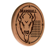 Marshall Laser Engraved Wood Sign by the Holland Bar Stool Co., WSgnLNatMrshll