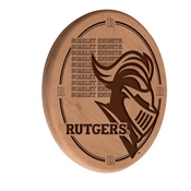 Rutgers Laser Engraved Wood Sign by the Holland Bar Stool Co., WSgnLNatRutger