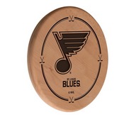 St Louis Blues Laser Engraved Wood Sign by the Holland Bar Stool Co., WSgnLNatSTLBlu