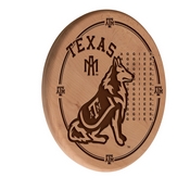 Texas A&M Laser Engraved Wood Sign by the Holland Bar Stool Co., WSgnLNatTexA-M