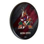 Arizona Coyotes Digitally Printed Wood Sign by the Holland Bar Stool Co., WSgnPBlkAriCoy