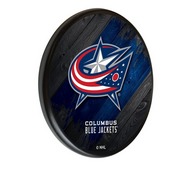 Columbus Blue Jackets Digitally Printed Wood Sign by the Holland Bar Stool Co., WSgnPBlkColBlu