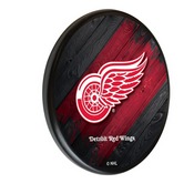 Detroit Red Wings Digitally Printed Wood Sign by the Holland Bar Stool Co., WSgnPBlkDetRed