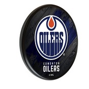 Edmonton Oilers Digitally Printed Wood Sign by the Holland Bar Stool Co., WSgnPBlkEdmOil