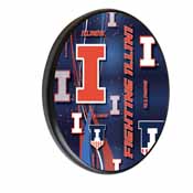 Illinois Digitally Printed Wood Sign by the Holland Bar Stool Co., WSgnPBlkIlliniU