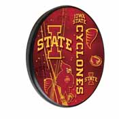 Iowa State Digitally Printed Wood Sign by the Holland Bar Stool Co., WSgnPBlkIowaSt