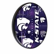 Kansas State Digitally Printed Wood Sign by the Holland Bar Stool Co., WSgnPBlkKnsasS
