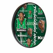 Marshall Digitally Printed Wood Sign by the Holland Bar Stool Co., WSgnPBlkMrshll