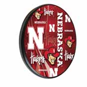 Nebraska Digitally Printed Wood Sign by the Holland Bar Stool Co., WSgnPBlkNebrUn