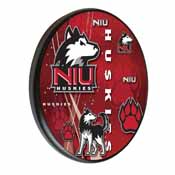 Northern Illinois Digitally Printed Wood Sign by the Holland Bar Stool Co., WSgnPBlkNorIll
