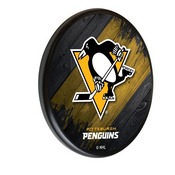 Pittsburgh Penguins Digitally Printed Wood Sign by the Holland Bar Stool Co., WSgnPBlkPitPen