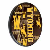 Wyoming Digitally Printed Wood Sign by the Holland Bar Stool Co., WSgnPBlkWymng