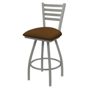XL 410 Jackie Swivel Stool with Anodized Nickel Finish and Canter Thatch Seat, AGS-X41025AN001