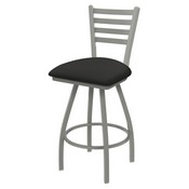 XL 410 Jackie Swivel Stool with Anodized Nickel Finish and Canter Iron Seat, AGS-X41025AN008