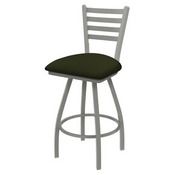 XL 410 Jackie Swivel Stool with Anodized Nickel Finish and Canter Pine Seat, AGS-X41025AN010