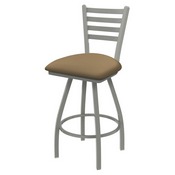 XL 410 Jackie Swivel Stool with Anodized Nickel Finish and Canter Sand Seat, AGS-X41025AN013