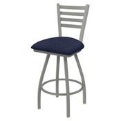 XL 410 Jackie Swivel Stool with Anodized Nickel Finish and Graph Anchor Seat, AGS-X41025AN014