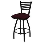XL 410 Jackie Swivel Stool with Black Wrinkle Finish and Canter Bordeaux Seat, AGS-X41025BW005