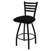 XL 410 Jackie Swivel Stool with Black Wrinkle Finish and Black Vinyl Seat, AGS-X41025BWBlkVinyl