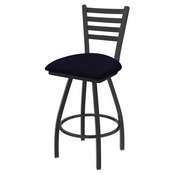 XL 410 Jackie Swivel Stool with Pewter Finish and Canter Twilight Seat, AGS-X41025PW002