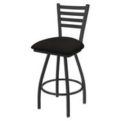 XL 410 Jackie Swivel Stool with Pewter Finish and Canter Espresso Seat, AGS-X41025PW003