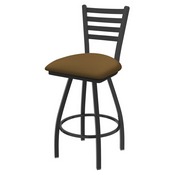 XL 410 Jackie Swivel Stool with Pewter Finish and Canter Saddle Seat, AGS-X41025PW012