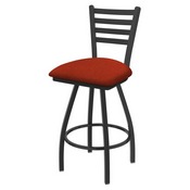 XL 410 Jackie Swivel Stool with Pewter Finish and Graph Poppy Seat, AGS-X41025PW021