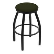 XL 802 Misha Swivel Stool with Black Wrinkle Finish and Canter Pine Seat