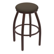 XL 802 Misha Swivel Stool with Bronze Finish and Canter Earth Seat