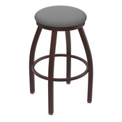 XL 802 Misha Swivel Stool with Bronze Finish and Canter Folkstone Grey Seat
