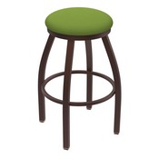 XL 802 Misha Swivel Stool with Bronze Finish and Canter Kiwi Green Seat