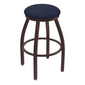 XL 802 Misha Swivel Stool with Bronze Finish and Graph Anchor Seat
