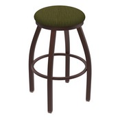 XL 802 Misha Swivel Stool with Bronze Finish and Graph Parrot Seat