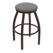 XL 802 Misha Swivel Stool with Bronze Finish and Graph Alpine Seat