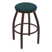 XL 802 Misha Swivel Stool with Bronze Finish and Graph Tidal Seat