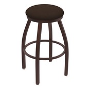 XL 802 Misha Swivel Stool with Bronze Finish and Rein Coffee Seat