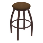 XL 802 Misha Swivel Stool with Bronze Finish and Rein Thatch Seat