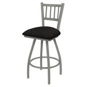 XL 810 Contessa Swivel Stool with Anodized Nickel Finish and Canter Espresso Seat, AGS-X81025AN003
