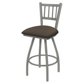 XL 810 Contessa Swivel Stool with Anodized Nickel Finish and Canter Earth Seat, AGS-X81025AN006