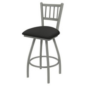XL 810 Contessa Swivel Stool with Anodized Nickel Finish and Canter Iron Seat, AGS-X81025AN008