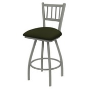 XL 810 Contessa Swivel Stool with Anodized Nickel Finish and Canter Pine Seat, AGS-X81025AN010