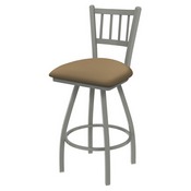 XL 810 Contessa Swivel Stool with Anodized Nickel Finish and Canter Sand Seat, AGS-X81025AN013