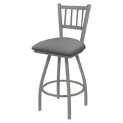 XL 810 Contessa Swivel Stool with Anodized Nickel Finish and Graph Alpine Seat, AGS-X81025AN020
