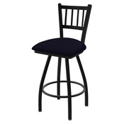 XL 810 Contessa Swivel Stool with Black Wrinkle Finish and Canter Twilight Seat, AGS-X81025BW002