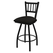 XL 810 Contessa Swivel Stool with Black Wrinkle Finish and Canter Espresso Seat, AGS-X81025BW003