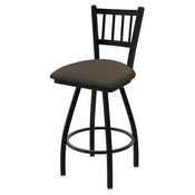 XL 810 Contessa Swivel Stool with Black Wrinkle Finish and Canter Earth Seat, AGS-X81025BW006