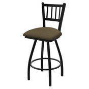 XL 810 Contessa Swivel Stool with Black Wrinkle Finish and Graph Cork Seat, AGS-X81025BW017