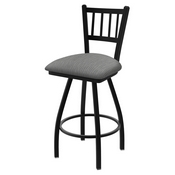 XL 810 Contessa Swivel Stool with Black Wrinkle Finish and Graph Alpine Seat, AGS-X81025BW020