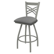 XL 820 Catalina Swivel Stool with Anodized Nickel Finish and Graph Alpine Seat, AGS-X82025AN020